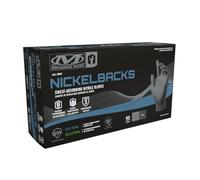 Mechanix Wear Nickelback Lot de 50 gants en nitrile 6 mm, gris, taille S, 1 | Gants jetables absorbant la transpiration, grip entièrement texturé, ambidextres, sans latex et sans poudre