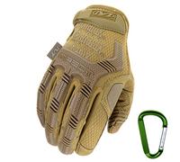 Mechanix Wear + Rt Outdoor Mechanix Wear M-Pact tactique utiliser gant, une protection optimale, le meilleur ajustement respirante + mousquetons Gear, Noir Covert, Multicam, loup gris, taille: S, M,