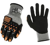 Mechanix Wear SpeedKnit M-Pact Gants de travail, 1 paire - Résistants aux chocs et à l'abrasion, protection contre les coupures, gants à forte adhérence, capables au toucher (gris, taille L)