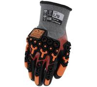 Mechanix Wear SpeedKnit M-Pact S77DQ58, Cut Resistant Gloves, Red - Medium | ANSI A7 cut resistant, double dipped nitrile, impact protection, waterproof; chemical & construction heavy duty work gloves