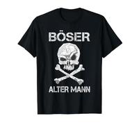 Méchant Vieil Homme crâne et os T-Shirt Graphique avec Valeur