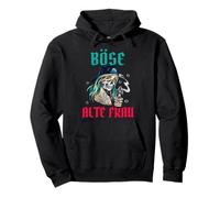 Méchant Vieille Femme retraitée Vintage Grand-mère et Grand-mère Sweat à Capuche