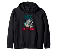 Méchant Vieille Femme retraitée Vintage Grand-mère et Grand-mère Sweat à Capuche