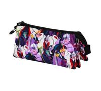 Méchants Disney Evil-Trousse Triple, Multicolore 23 x 11 cm
