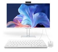 MECHAZER Z1 PC Ordinateur de Bureau Tout-en-Un 23,8 Pouces Intel N100 up to 3.40 GHz Windows 11 Pro, 8 Go DDR3, 512 Go M.2 SSD, 2,4 G / 5,0 G WiFi Bluetooth (Clavier et Souris QWERTY gratuits)
