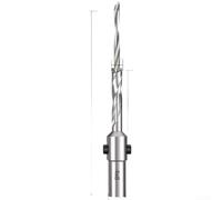 Mèche à bois étagée professionnelle avec noyau rétractable pour profondeur réglable et fraisage intégré, fabriqué en acier rapide pour un tranchant durable (4 fois, 8 fois 100)