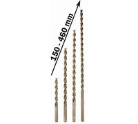 Mèche à bois hélicoïdale HSS-G 4,0x150mm version longue - 1599.104