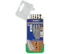 Tivoly 10864070002 Coffret de Forets Bois Technic Gradués, Gris, Bronze, Set de 6 Pièces