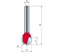 Mèche à bout arrondi - Ø19 H11/50,8 Q8 Z2 - F03FR01600 -18-11208P