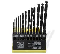 Mèche à Carrelage, 13 Pièces, Forets HélicoÏdaux HSS, Coffret de forets hélicoïdaux PRO Wood, pour Percer des Trous en Perçage Carreaux Céramique, Maçonnerie en Plastique et Bois