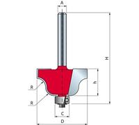 Mèche à doucine romaine classique - Ø35 H18,5/60,5 Q8 Z2 - F03FR01809 -38-10208P