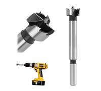 Mèche à Forer en Carbure de Tungstène 1,6 cm，Mèche Forstner 16 mm en Carbure de Tungstène, Foret à Bois Précis à Fond Plat, Pointe pour Bois Dur, Contreplaqué, MDF, Plastique