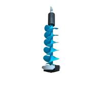 Mèche à glace Perceuse à glace en Nylon, outil de perçage trous ciseau d'hiver, équipement machine léger et Portable for l'extérieur(8inch 80cm long)