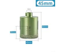 Mèche à sec dentelée diamantée M10 de 2060 mm pour percer efficacement le marbre, le béton, le granit, le quartzite et le carrelage (45 mm)