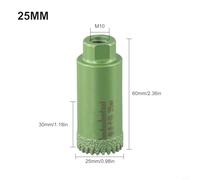 Mèche à sec dentelée diamantée M10 de 2060 mm pour percer efficacement le marbre, le béton, le granit, le quartzite et le carrelage (25 mm)