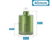 Mèche à sec dentelée diamantée M10 de 2060 mm pour percer efficacement le marbre, le béton, le granit, le quartzite et le carrelage (40 mm)