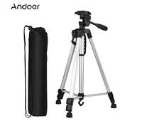 Mèche - Andoer alliage d'aluminium + ABS trépied hauteur 135cm/53in avec sac de transport support de téléphone pour Canon Sony Nikon DSLR support d'appareil photo