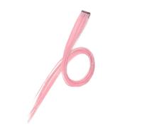 Mèche Brillante Extension 1 pièces 24 pouces pince colorée dans les Extensions de cheveux longue ligne droite faits saillants colorés postiches synthétiques arc-en-ciel for femmes(Color 4)