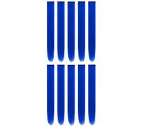 Mèche Brillante Extension Postiches synthétiques 10 pièces Extensions de cheveux à clips 22 pouces reflets fête colorés longue ligne droite for femmes enfants filles Raindow(Color 7)