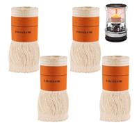 Meche Chauffage Petrole,Meche Poele a Petrole,4 Mèche de Rechange pour Chauffage,Mèche de Rechange pour Chauffage à Pétrole Intérieur,Mèche pour Lampe à Pétrole Kérosène Compatible (95 X T2.5 X 180mm)