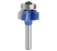 Mèche d'arrondi d'angle, mèche de routeur d'arrondi,Guide de roulement pour embout à bord arrondi - Mèches d'arrondi d'angle professionnelles en carbure à 4 dents pour le bois, arrondi d'angle