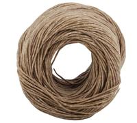 Mèche de bougie à combustion lente pour bougies en cire d'abeille et paraffine - Mèche parfumée sans fumée pour cire stéarique - Couleur foncée - Revêtement en chanvre bio (obscuro)