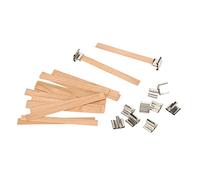 Mèche de Bougie Dix Mèches en Bois pour Bougies Kit de Fabrication de Bougies 33 Pièces Accessoires de Bougies