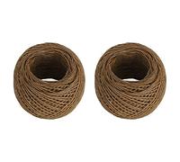 Mèche de Bougie en Chanvre 1.2mm, 2 Pièces, pour Lampe à Huile, Arôme, Cire d'abeille, Mèche Manuelle avec e Bee, pour la Fabrication de Bougies à Bricoler Soi-même