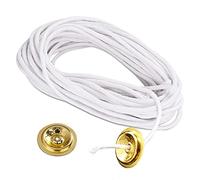 Mèche de bougie en coton tressé de 4 mm avec 2 supports de mèche, bobine pour fabrication de bougies DIY