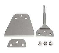 Mèche de burin de sol de 5 pouces de large, outil de retrait de coulis de carrelage robuste, grattoir en acier à ressort pour revêtement de sol en mortier adhésif, compatible avec