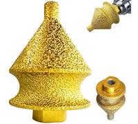 Mèche de chanfreinage en diamant pour meuleuse d'angle, cône de biseautage pour carreaux et pierres, fonctions de biseautage en douceur et d'ajustage de trou, parfait pour la construction et les