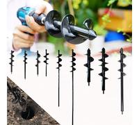 Mèche de jardin pour perceuse à spirale, à spirale, à fleur, 10 cm x 60 cm