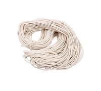 Mèche de rechange pour lampe à alcool - 30 m - 5 mm - Ronde tressée - Pour lampes à huile et fabrication de bougies faites à la main