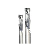 Mèche de routeur à Compression tranchante longue durée K30 en carbure CNC, fraise bout coupe haut et bas for contreplaqué stratifié mélamine 5 pièces(3.175x25x55 (5pcs))
