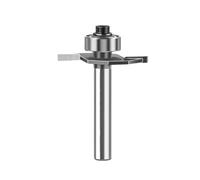 Mèche de routeur à Joint de Biscuit, outil de coupe de fraisage du bois à fente en T à tige de 1/4 pouces et 1/2 pouces avec roulement(12.7X2.38mm)