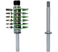 Mèche de routeur à Joint réglable de 8 mm, mèche à Joint à Doigt Professionnelle à Hauteur Variable avec 6 Doigts individuels - pour Le Travail du Bois, des planchers de Portes en Bois,B