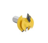 Mèche de routeur à Onglet à Verrouillage de 45 degrés, Tige de 12MM 1/2 ", Stock 1/2, Fraise à Onglet à Verrouillage Moyen, Couteau à Tenon for Sculpture sur Bois, 1 pièce (Size : 12mm Shank)
