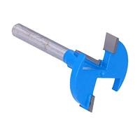 Mèche de routeur à rainurer en T, fraise professionnelle à rainure en bois droite pour les machines CNC à bois, tige de 1/4 po, tête de coupe de 1 3/8 po, alliage d'acier au