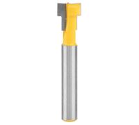 Mèche de routeur de trou de serrure à fente en T de 9.52mm 3/8 "", coupe-trou de serrure pour le travail du bois à tige de 1/4