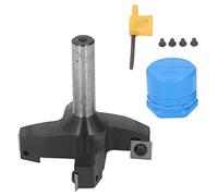 Mèche de routeur Spoilboard, fraise à bois à 4 cannelures, tige 1/2, mèche de rabotage à lame en alliage YG8 en acier à haute teneur en carbone pour l'aplatissement et le