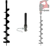 Mèche de tarière Ø 100 mm avec adaptateur perceuse et perforateur SDS-max