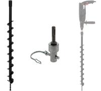 Mèche de tarière Ø 60 mm avec adaptateur perceuse et perforateur SDS-plus