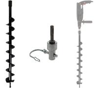 Mèche de tarière Ø 80 mm avec adaptateur perceuse et perforateur SDS-plus