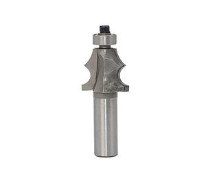 Mèche de toupie à billes d'angle à pointe en carbure, tige de 1/2 pouces avec roulement d'extrémité supérieure, outil de travail du bois en biseau et en perles, 1 pièce(3/8 in)