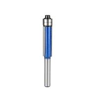 Mèche de toupie à Double roulement bleu argent étincelant-outil de travail du bois à tige de 1/4 "avec doubles lames de coupe 1 pièce(1 4)
