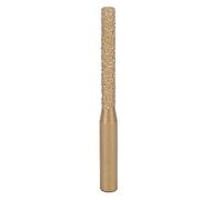 Mèche de Toupie en Granit, Mèches de Toupie en Diamant, Mèche de Toupie à Profil de Diamant Brasé Tige Droite Dorée pour Couteau à Couture en Marbre de Pierre de Quartz(6.35*5*65mm)