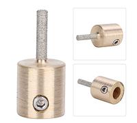 Mèche Diamantée pour Verre, Carrelage, Pierre, Grain Standard, Ensemble de Mèches de Meulage Trempées au Chrome