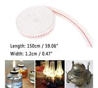 Mèche En Coton Plat Pour Brûleur À Kerosene, Rouleau De 1.2cm X 1.5m, Lanterne D'éclairage De Poêle, Fabrication De Lampe À Huile