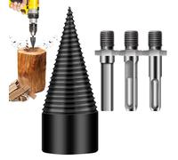 Mèche Fendeuse à Bois | Mèche à Bois en Acier pour Fendre les Bûches,Accessoire Détachable Robust pour Activités Extérieur Camping et Ferme,Pour Ferme Noix Camping Extérieur Maison Hommes