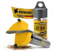 Mèche Forstner Ø 30 mm, Amboss Werkzeuge BOARDBLASTER Mèche à bois en carbure de tungstène - Perçage précis du bois et des panneaux (panneaux de particules, panneaux OSB, multiplex)